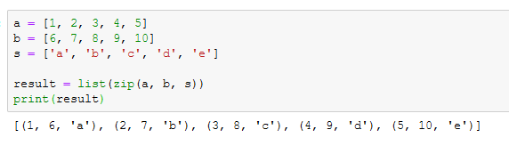 contoh penggunaan zip di python